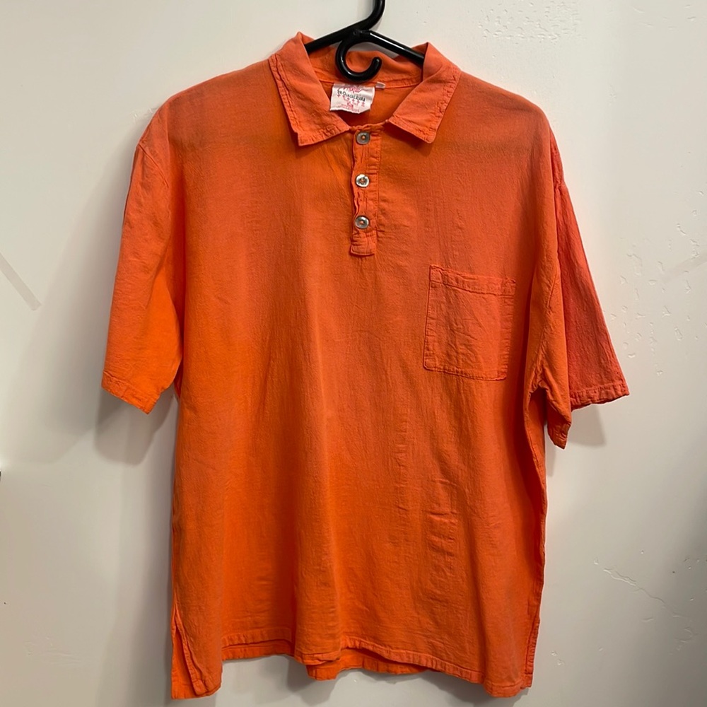 Maria de Guadalajara orange pullover‎ shirt size medium